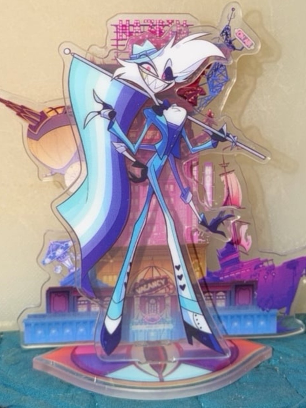Hazbin Hotel Helluva Boss Angel Dust pride anime acrylic figure standee
